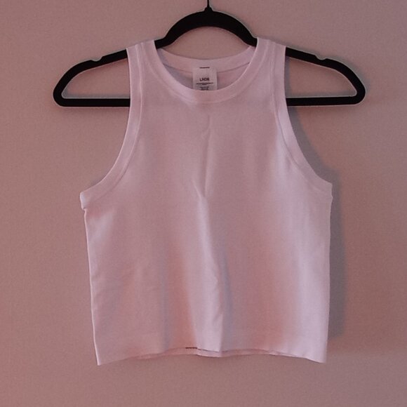 LNDR white "Power Crop" crop top - Picture 1 of 6